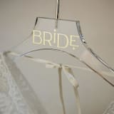 "Bride Wedding Dress Hanger" - Hangers in gold by Jordan Perry