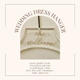 "Personalized Wedding Dress Hanger for Bride and Bridesmaids" - Hangers in gold by Jordan Perry