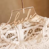"Bride Wedding Dress Hanger" - Hangers in gold by Jordan Perry