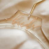 "Bride Wedding Dress Hanger" - Hangers in gold by Jordan Perry