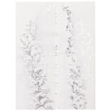 "Flowers Real Silver Foil Stamping on Vellum Jackets, Set of 10" - Invitation Jackets and Overlays in silver by Self Stationery