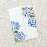 "Hydrangeas  Vellum Jackets | Set of 10" - Invitation Jackets and Overlays in blue by Megan Tendler