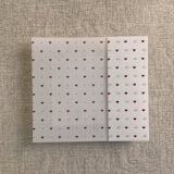 "Red Valentine white vellum wrap for 5x7 card | pack of 10" - Invitation Jackets and Overlays in red by Ivory Invitations