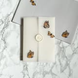 "Monarch Butterfly Vellum Jackets (10 pack)" - Invitation Jackets and Overlays in clear by Carley Zuercher