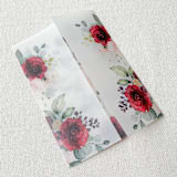 "Roses Vellum Jacket | Set of 10" - Invitation Jackets and Overlays in multicolor by Megan Tendler