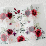 "Roses Vellum Jacket | Set of 10" - Invitation Jackets and Overlays in multicolor by Megan Tendler