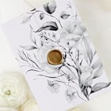 "Black Rose Floral Vellum Jackets | Set of 10 Vellum Wraps" - Invitation Jackets and Overlays in black by Nikki Turner