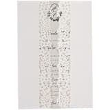 "Laser cut flowers motif vellum jacket, Set of 10" - Invitation Jackets and Overlays in white by Self Stationery