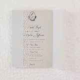 "Laser cut flowers motif vellum jacket, Set of 10" - Invitation Jackets and Overlays in white by Self Stationery