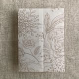 "Cashmere elegant peonies and berries vellum wrap for 5x7 card | pack of 10" - Invitation Jackets and Overlays in pink by Ivory Invitations