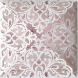 "Luxury Laser Cut Lace Square Cover | Set of 10 | Envelopes Included" - Invitation Jackets and Overlays in white by Self Stationery