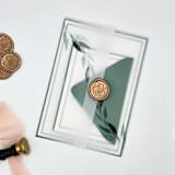 "Greenery Vellum Jacket (Set of 10)" - Invitation Jackets and Overlays in clear by Caroline Russo