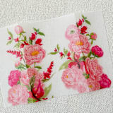 "Bright Pink Floral Vellum Jackets | Set of 10" - Invitation Jackets and Overlays in pink by Megan Tendler