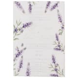 "Lavender floral printed vellum wrap for 5x7 card , Set of 10" - Invitation Jackets and Overlays in white by Self Stationery