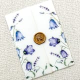 "Purple Wildflowers Vellum Jackets | Set of 10" - Invitation Jackets and Overlays in purple by Megan Tendler