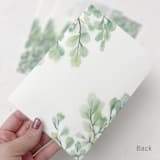 "Watercolor greenery vellum wraps for 5x7 invitations | Set of 10" - Invitation Jackets and Overlays in green by Maria Ferrer G.