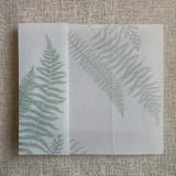 "Sage fern leaves greenery printed vellum wrap for 5x7 card  | pack of 10" - Invitation Jackets and Overlays in green by Ivory Invitations