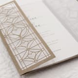 "Eco Laser Cut Invitation Covers with Vellum for 5x7 Card | Set of 10 | Envelopes Included" - Invitation Jackets and Overlays in gray by Self Stationery