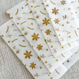 "Faux gold Christmas vellum wraps | Set of 10" - Invitation Jackets and Overlays in gold by Maria Ferrer G.