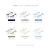 "Martha's Vineyard Vellum Jackets | Set of 10 | Blue & Green Color Options" - Invitation Jackets and Overlays in blue by Megan Tendler