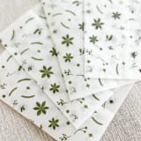 "Green Christmas patter vellum wraps | Set of 10" - Invitation Jackets and Overlays in green by Maria Ferrer G.