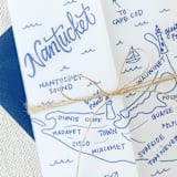 "Nantucket Vellum Jackets | Set of 10 | Blue & Green Color Options" - Invitation Jackets and Overlays in multicolorassorted-colors by Megan Tendler