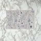 "Blue Wildflower Vellum Jacket for Wedding Invitations (10 Pack)" - Invitation Jackets and Overlays in clear by Carley Zuercher