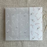 "Holiday candy cane printed vellum wrap for 5x7 card | pack of 10" - Invitation Jackets and Overlays in multicolorassorted-colors by Ivory Invitations