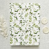 "Greenery Vellum Jacket for Wedding Invitations, Botanical Leaves Translucent Wrap, Elegant Nature Wedding Suite | Set of 10" - Invitation Jackets and Overlays in green by Self Stationery