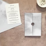 "Grey Watercolor Vellum Jacket for Wedding Invitations | A7 | Set of 10" - Invitation Jackets and Overlays in gray by Cotton and Bow