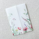 "Meadow Flora Vellum Jackets | Set of 10" - Invitation Jackets and Overlays in multicolor by Megan Tendler