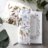 "Wildflowers Watercolor Vellum Wrap | Set of 10" - Invitation Jackets and Overlays in beige by Campofiore Paper Studio