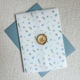 "Tiny Pressed Floral Vellum Jackets | Set of 10" - Invitation Jackets and Overlays in multicolorassorted-colors by Megan Tendler