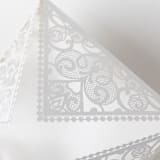 "Elegant Laser Cut Cover | Set of 10 | Envelopes Included" - Invitation Jackets and Overlays in white by Self Stationery