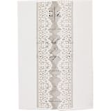 "Laser cut lace vellum jacket, Set of 10" - Invitation Jackets and Overlays in white by Self Stationery