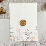"Field of wildflowers vellum wraps for 5x7 invitations | Set of 10" - Invitation Jackets and Overlays in multicolorassorted-colors by Orchid Studio