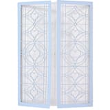 "Gatefold Laser Cut Invitation Covers with Vellum for 5x7 Card | Set of 10 | Envelopes Included" - Invitation Jackets and Overlays in blue by Self Stationery