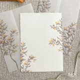 "Lemon tree vellum wrap for 5x7 invitations | Set of 10" - Invitation Jackets and Overlays in multicolorassorted-colors by Maria Ferrer G.
