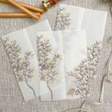 "Lemon tree vellum wrap for 5x7 invitations | Set of 10" - Invitation Jackets and Overlays in multicolorassorted-colors by Maria Ferrer G.