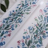 "Garland Watercolor Vellum Wrap" - Invitation Jackets and Overlays in white by Campofiore Paper Studio