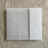 "Baby ribbon bows gold foil stamping vellum wrap for 5x7 card | pack of 10" - Invitation Jackets and Overlays in gold by Ivory Invitations