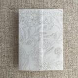 "Maeve botany stone printed vellum wrap for 5x7 card | pack of 10" - Invitation Jackets and Overlays in gray by Ivory Invitations