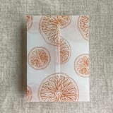 "Orange citrus celebration printed vellum wraps for 5x7 card | pack of 10" - Invitation Jackets and Overlays in orange by Ivory Invitations