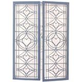 "Gatefold Laser Cut Invitation Jackets with Vellum for 5x7 Card | Set of 10 | Envelopes Included" - Invitation Jackets and Overlays in blue by Self Stationery