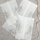 "Blue wildflowers vellum wraps for 5x7 invitations | set of 10" - Invitation Jackets and Overlays in multicolorassorted-colors by Maria Ferrer G.