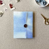 "Dusty Blue Vellum Jacket for Wedding Invitations | For Petite 4.25x6" Invitations | Set of 10" - Invitation Jackets and Overlays in blue by Cotton and Bow
