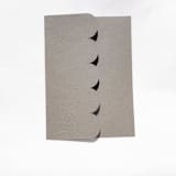 "Pewter Textured, Scalloped, Embossed Invitation Jacket, Qty 10" - Invitation Jackets and Overlays in gray by The Savage Label