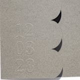 "Pewter Textured, Scalloped, Embossed Invitation Jacket, Qty 10" - Invitation Jackets and Overlays in gray by The Savage Label