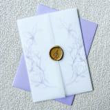 "Magnolia Branches Vellum Jackets | Set of 10 | Pink & Neutral Color Options" - Invitation Jackets and Overlays in multicolorassorted-colors by Megan Tendler