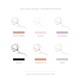 "Magnolia Branches Vellum Jackets | Set of 10 | Pink & Neutral Color Options" - Invitation Jackets and Overlays in multicolorassorted-colors by Megan Tendler